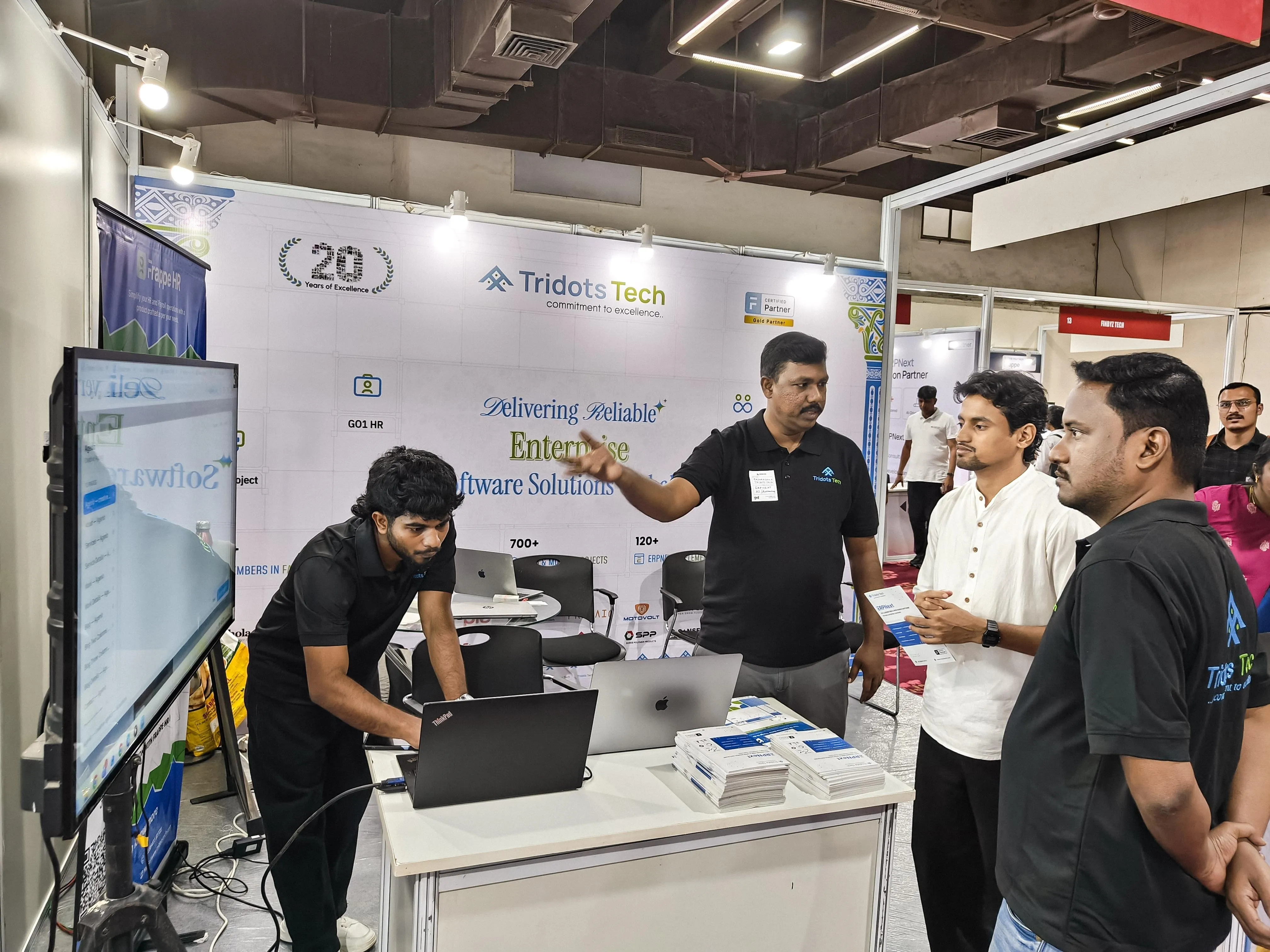 Tridots Tech team participating at Frappeverse 2026